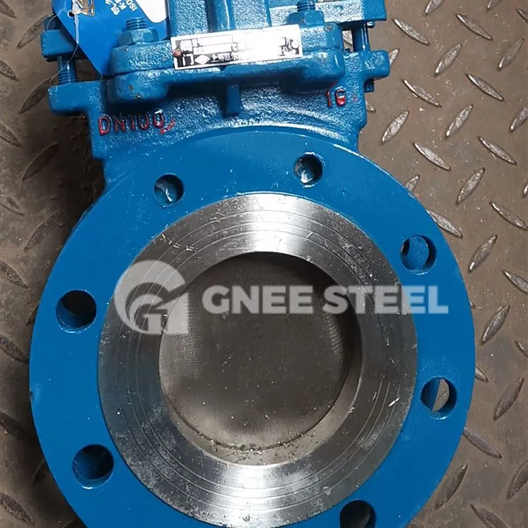 Βαλβίδα πύλης μαχαιριού γκοφρέτας από χυτό χάλυβα