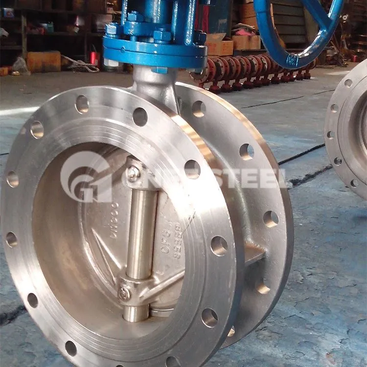 Βαλβίδα πεταλούδας τύπου γκοφρέτας από χυτό χάλυβα