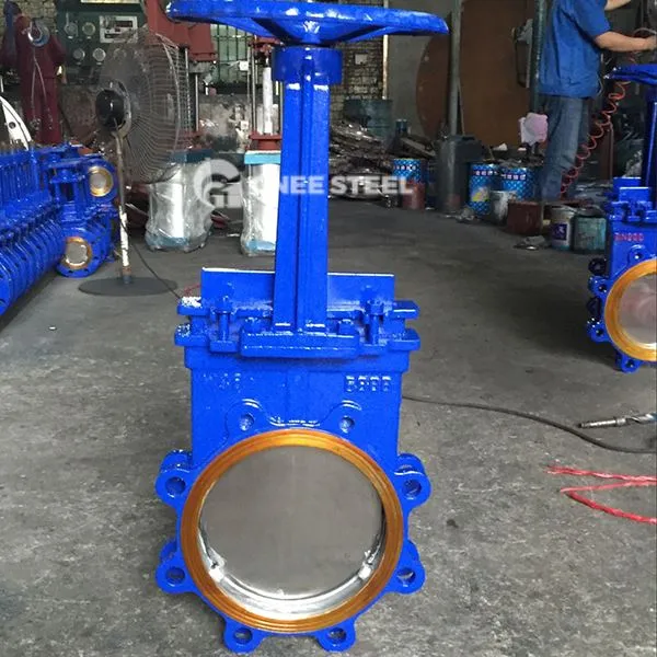 Χειροκίνητες βαλβίδες πύλης μαχαιριών