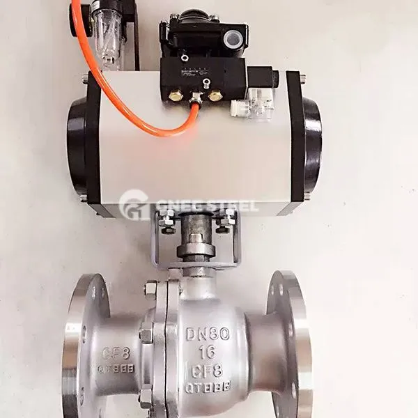 Σε βαλβίδα εκτός μπάλας με πνευματικό ενεργοποιητή